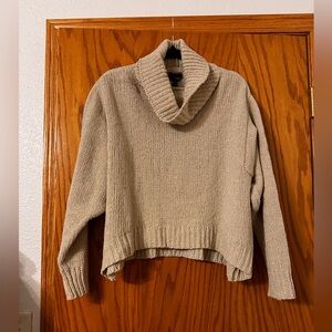 Lucy Paris Crop Glitter Turtleneck Sweater - NWT - Size L